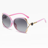 Techsuit Sunglasses Polarized (1722), for Women with UV Protection, PC, Roz / Gray