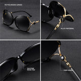 Techsuit Sunglasses Polarized (1722), for Women with UV Protection, PC, Roz / Gray