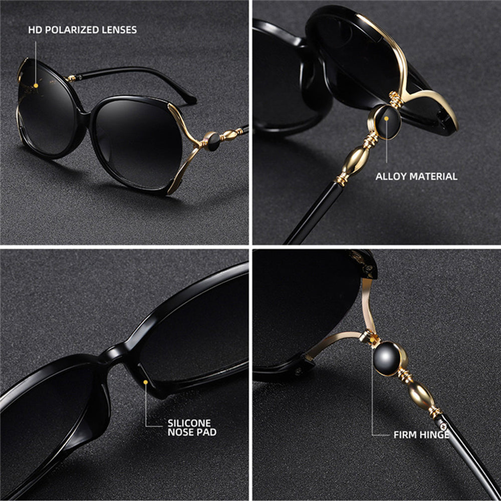 Techsuit Sunglasses Polarized (1722), for Women with UV Protection, PC, Albastru / Gray