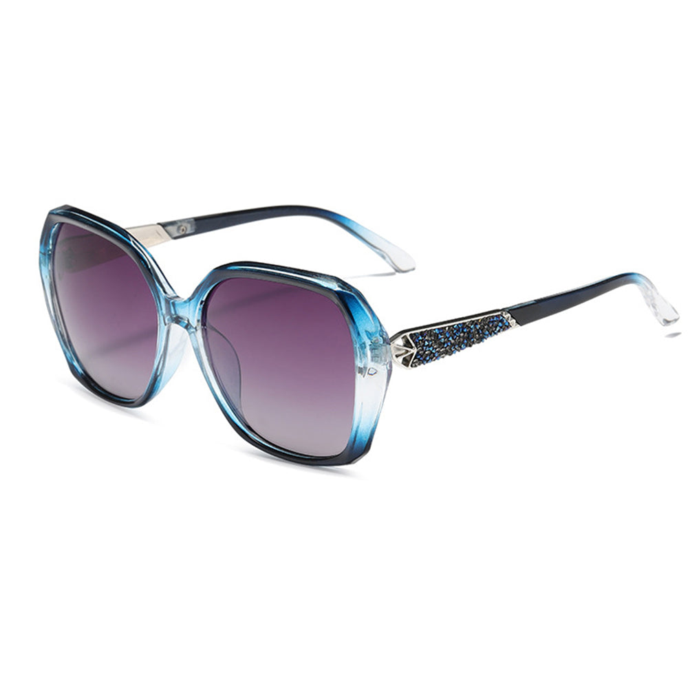 Techsuit Sunglasses Polarized (5599), for Women with UV Protection, PC, Albastru / Gray
