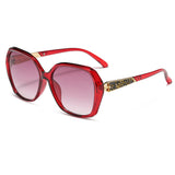 Techsuit Sunglasses Polarized (5599), for Women with UV Protection, PC, Rosu