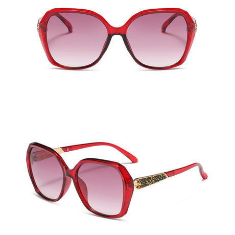 Techsuit Sunglasses Polarized (5599), for Women with UV Protection, PC, Rosu
