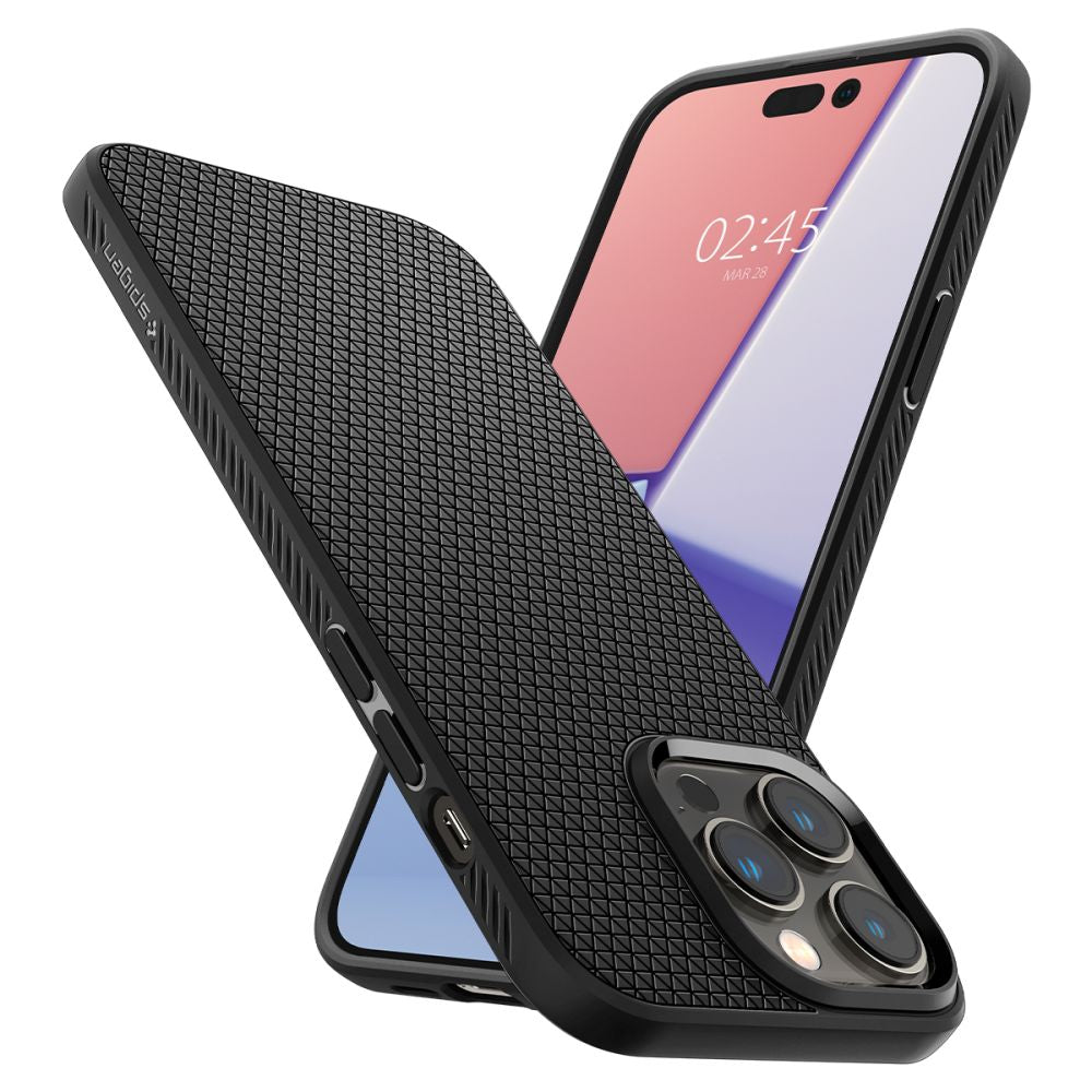 Husa de protectie Spigen Liquid Air (ACS04813) compatibil cu iPhone 14 Pro Max, Negru Mat