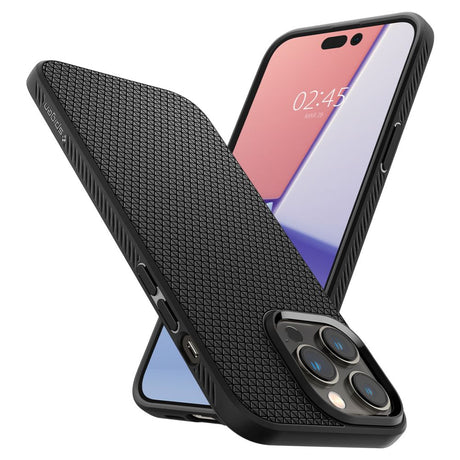 Husa de protectie Spigen Liquid Air (ACS04813) compatibil cu iPhone 14 Pro Max, Negru Mat