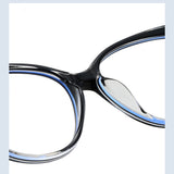 Techsuit Anti-Blue Light Glasses Reflex Metal (F5018-C42), Cat Eye, Nude Leopard