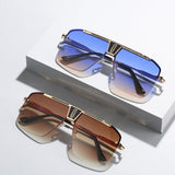 Ochelari de Soare Techsuit (2576), Cadru Aluminiu, Lentile Policarbonat, Auriu / Gri