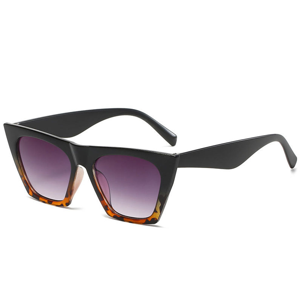 Techsuit Sunglasses (5154), for Women, PC Frame and Lens, Square, Negru / Leopard / Gray