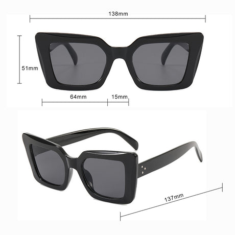 Techsuit Sunglasses (5277), for Women with PC Frame and Lens, Square Shape, Leopard / Maro