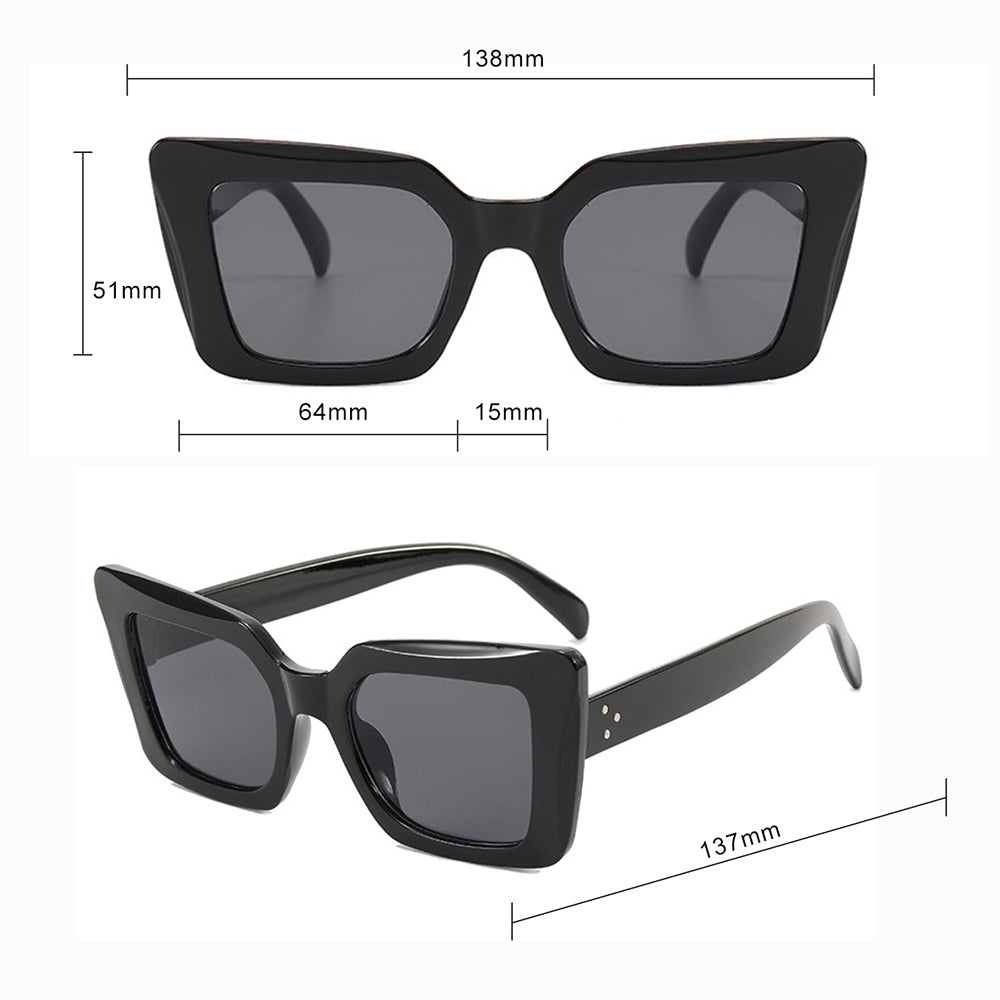 Techsuit Sunglasses (5277), for Women with PC Frame and Lens, Square Shape, Maro