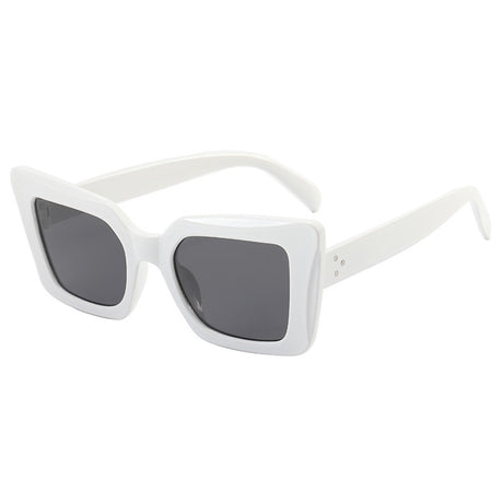 Techsuit Sunglasses (5277), for Women with PC Frame and Lens, Square Shape, Alb / Gray