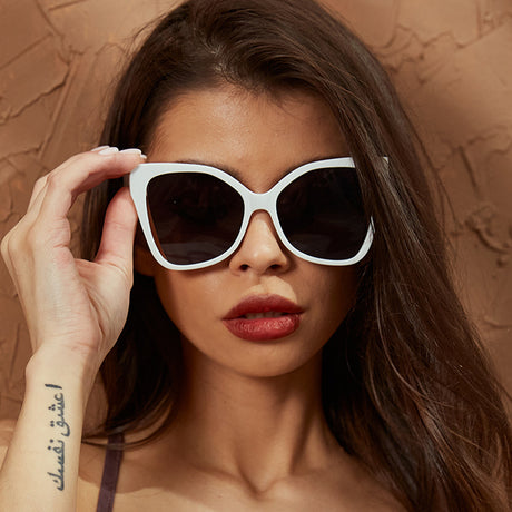 Techsuit Sunglasses (5335), for Women with PC Frame and Lens, Butterfly Shape, Maro