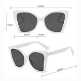 Techsuit Sunglasses (5335), for Women with PC Frame and Lens, Butterfly Shape, Roz / Champagne