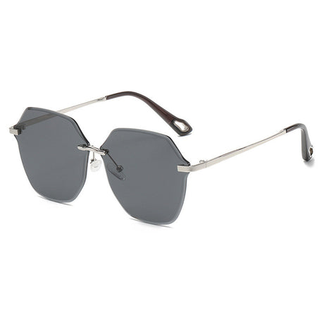 Techsuit Sunglasses (8195), for Women, Metal and PC, Argintiu / Black Gray