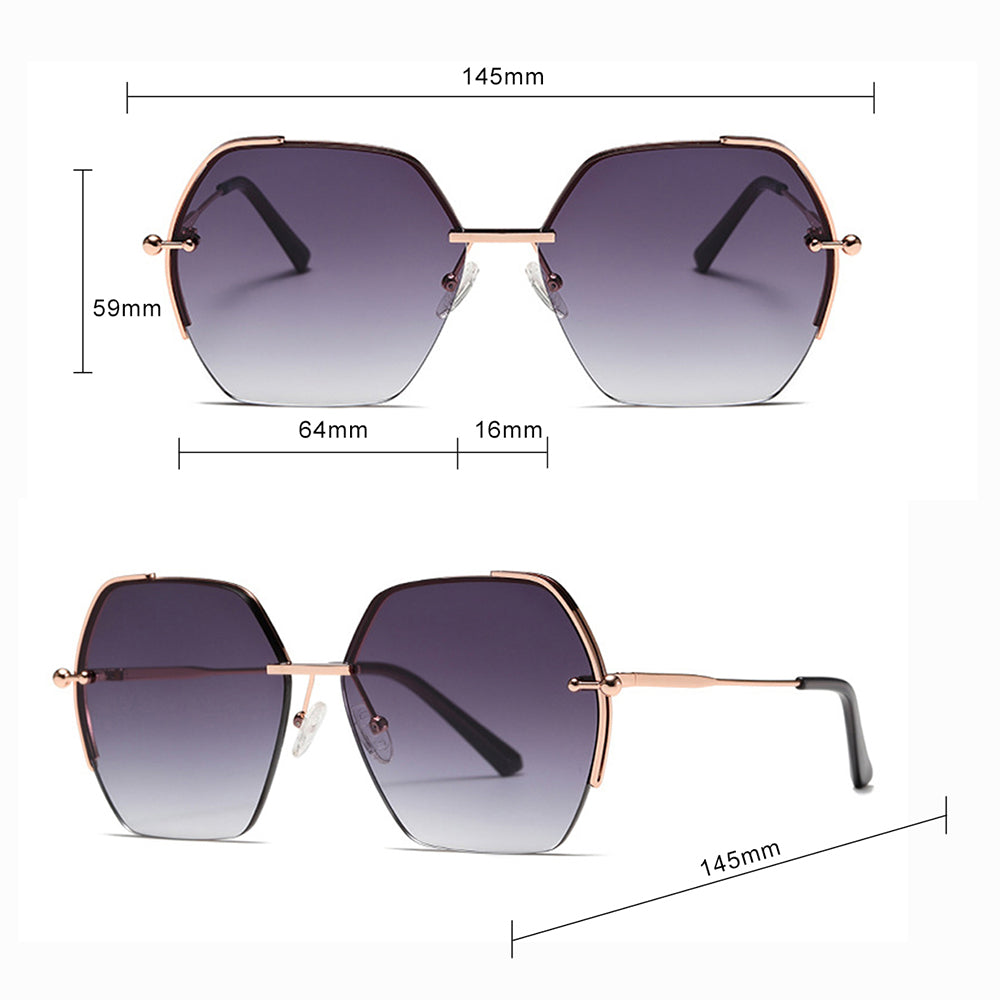 Ochelari de soare Techsuit Sunglasses (8561) pentru dame, hexagonali
