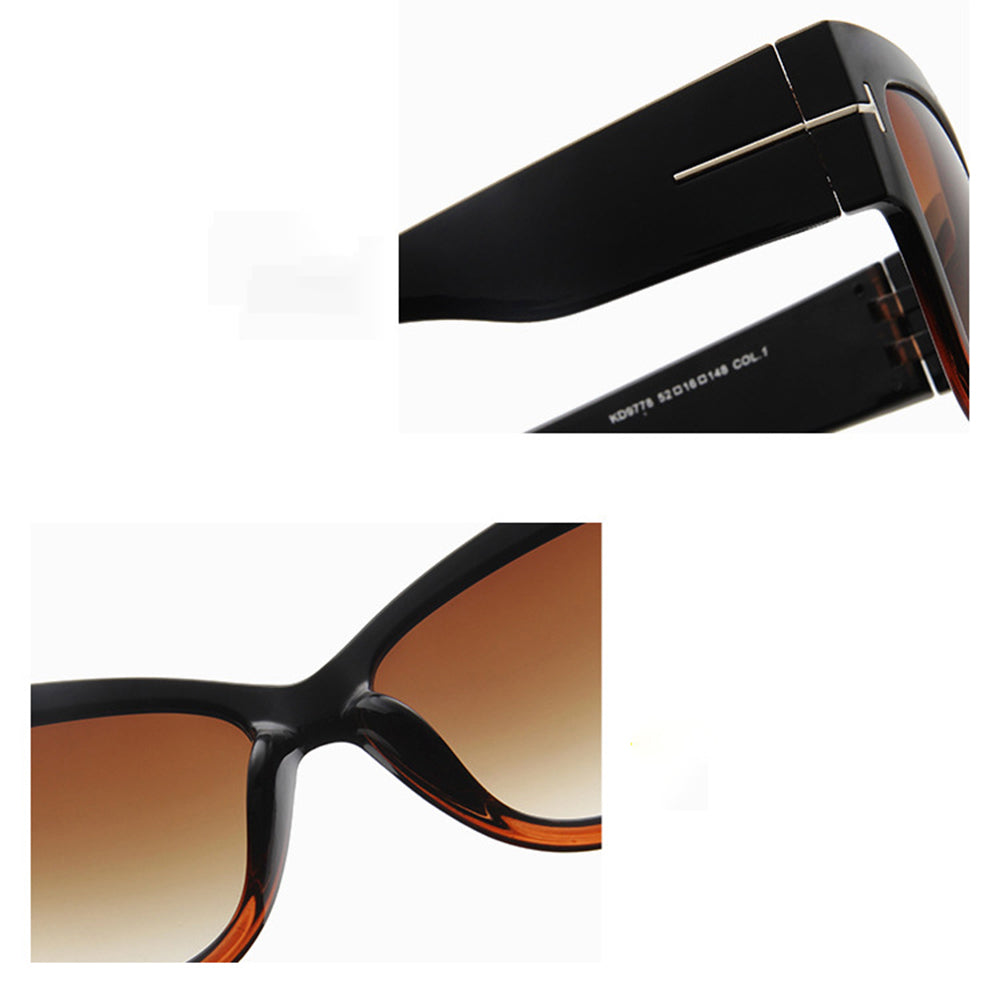 Techsuit Sunglasses (9778), for Women with PC Frame and Lens, Cat Eye, Leopard / Maro