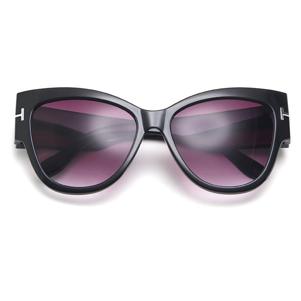 Techsuit Sunglasses (9778), for Women with PC Frame and Lens, Cat Eye, Leopard / Maro