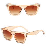 Techsuit Sunglasses (5154), for Women, PC Frame and Lens, Square, Sampanie / Brown