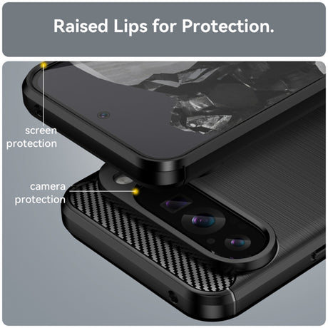 Husa de protectie Techsuit Carbon Silicone compatibil cu Google Pixel 9 Pro XL, Negru