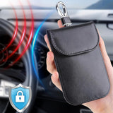 Husa de protectie Techsuit RFID Anti-Theft (AF2) compatibil cu for Cards & Keys, PU Leather, EMF Blocker, Negru