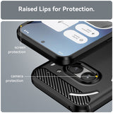 Husa de protectie Techsuit Carbon Silicone compatibil cu Nothing Phone (2a) / (2a) Plus, Negru