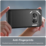 Husa de protectie Techsuit Carbon Silicone compatibil cu Nothing Phone (2a) / (2a) Plus, Negru