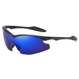 Techsuit Bike Glasses (1806), for Cycling and Sport Outdoor Activities, with UV Protection, Unisex, Negru / Blue Purple