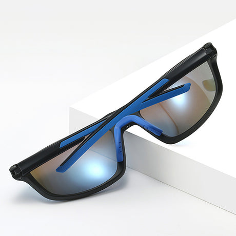 Techsuit Bike Glasses (3047), for Cycling and Sport Outdoor Activities, with UV Protection, Unisex, Negru / Discoloration