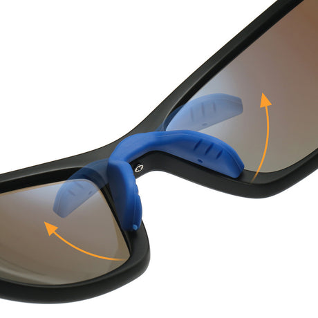 Techsuit Bike Glasses (3047), for Cycling and Sport Outdoor Activities, with UV Protection, Unisex, Portocaliu