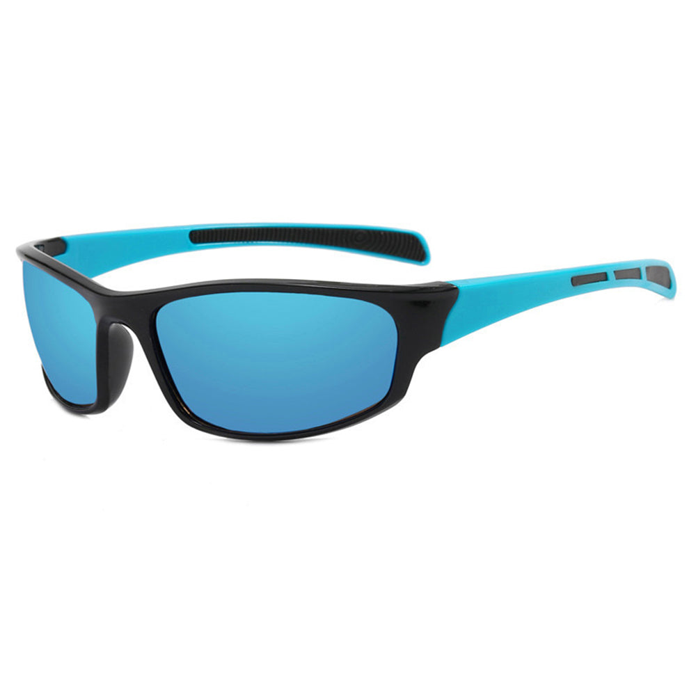 Techsuit Bike Glasses (9937), for Cycling, Sport Outdoor Activities, PC, Rectangular Shape, Unisex, Negru / Blue