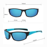 Techsuit Bike Glasses (9937), for Cycling, Sport Outdoor Activities, PC, Rectangular Shape, Unisex, Negru / Blue