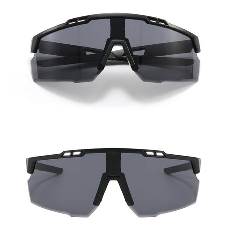 Techsuit Bike Glasses (9963), for Cycling, Sport Outdoor Activities, with PC Frame and Lens, Unisex, Negru / Light Blue