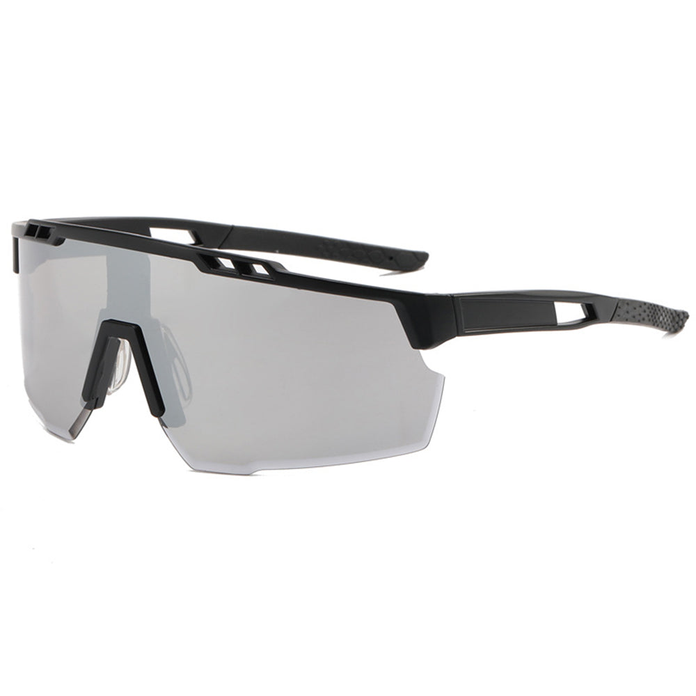 Techsuit Bike Glasses (9963), for Cycling, Sport Outdoor Activities, with PC Frame and Lens, Unisex, Negru / Gray