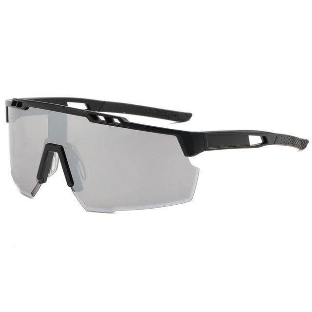 Techsuit Bike Glasses (9963), for Cycling, Sport Outdoor Activities, with PC Frame and Lens, Unisex, Negru / Gray