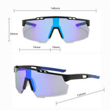 Techsuit Bike Glasses (9963), for Cycling, Sport Outdoor Activities, with PC Frame and Lens, Unisex, Negru / Gray