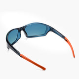 Techsuit Bike Glasses (24101), for Cycling and Sport Outdoor Activities, Polarized, Unisex, Negru / Orange
