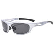 Techsuit Bike Glasses (9309), for Cycling and Sport Outdoor Activities, Polarized, PC Frame, Unisex, Argintiu / Gray
