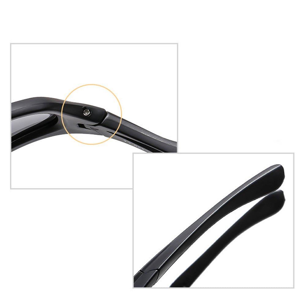 Techsuit Bike Glasses (9309), for Cycling and Sport Outdoor Activities, Polarized, PC Frame, Unisex, Argintiu / Gray