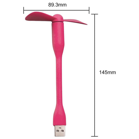 Techsuit Mini USB Fan (TUF1), Portable, Flexible, Bendable, 5V, Roz