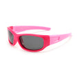 Techsuit Sunglasses Polarised (800-C30), for Kids, Sport Type, Flexible, Rose Red / Roz