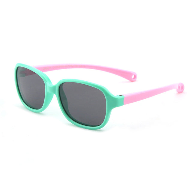 Techsuit Sunglasses Polarised (8192-C1), for Babies, Verde / Pink
