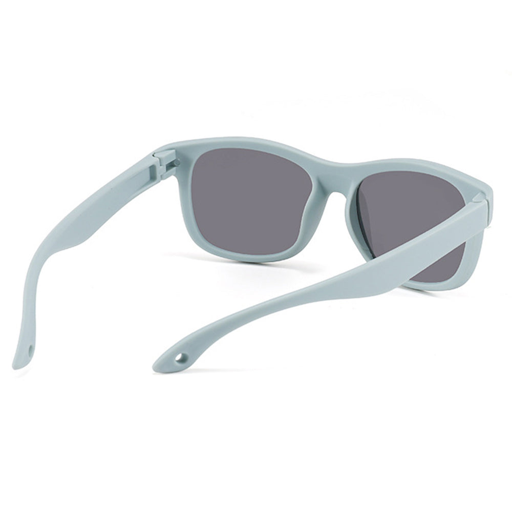 Techsuit Sunglasses Polarised (8306-C42), for Babies, Square Shape, with Strap, Roz / Purple