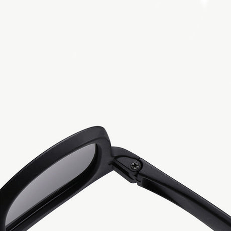 Techsuit Sunglasses Polarised (8306-C14), for Babies, Square Shape, with Strap, Negru / Red