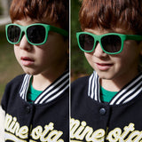 Techsuit Sunglasses Polarised (8306-C22), for Babies, Square Shape, with Strap, Nisipiu Pink