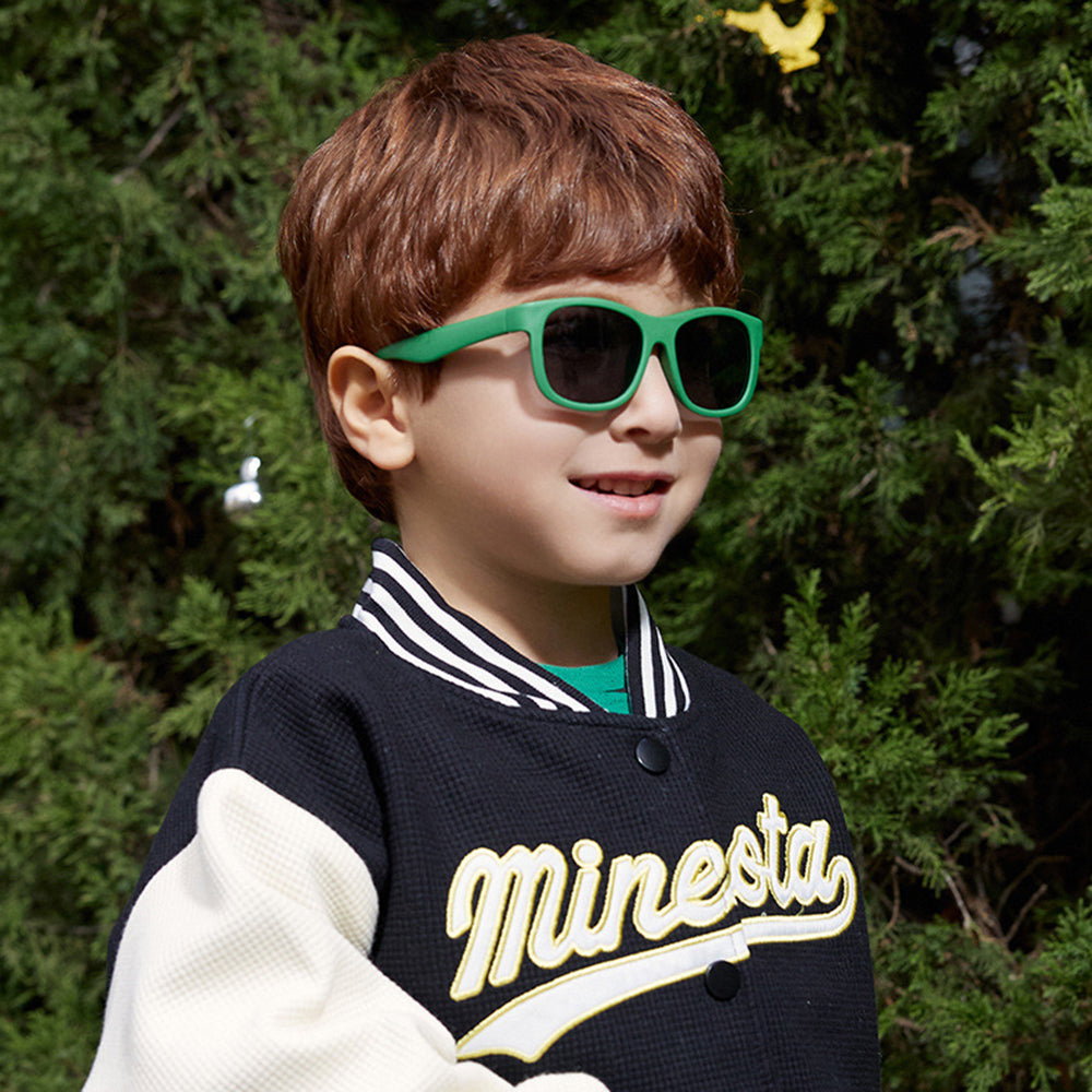 Techsuit Sunglasses Polarised (8306-C22), for Babies, Square Shape, with Strap, Nisipiu Pink