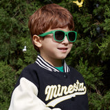 Techsuit Sunglasses Polarised (8306-C22), for Babies, Square Shape, with Strap, Nisipiu Pink