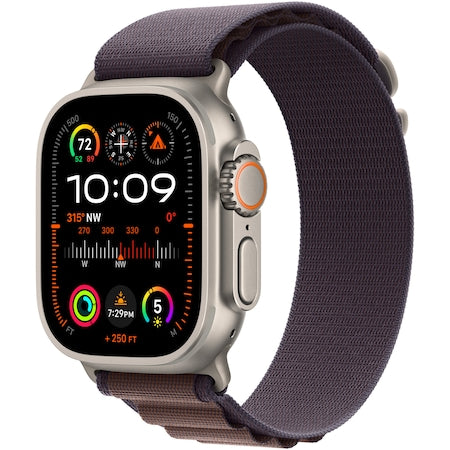 Apple Watch Ultra 2, GPS, Cellular, Carcasa Titanium 49mm, Indigo Alpine Loop - Large - NotebookGsm