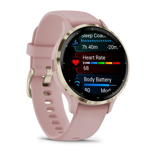 Smartwatch Garmin Venu 3S, GPS, Wi-Fi, curea silicon