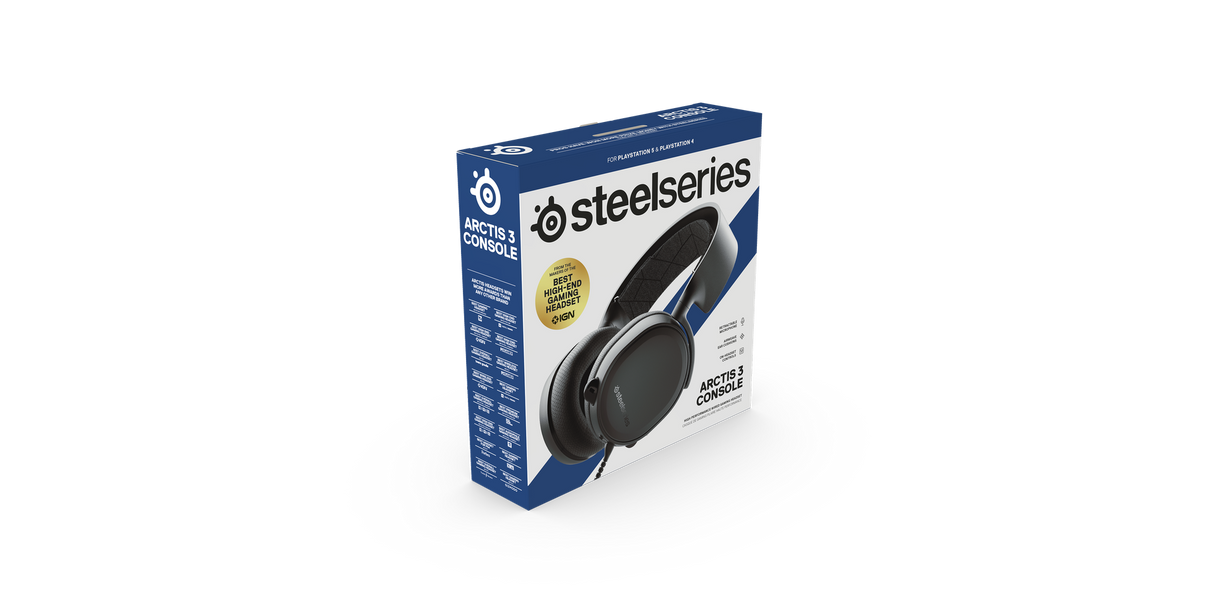 Casti Gaming Over-Ear SteelSeries Arctis 3 Console, stereo, 3.5mm, Black