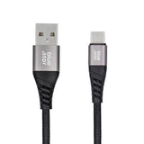 BLUE STAR cablu împletit 3A 20W USB A la Type C PD QC4.0 TFK-DC-003 1,2 m negru