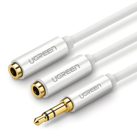 Adaptor Audio Splitter 3.5mm - 2 x 3.5mm UGREEN AV123 2in1, 0.25m